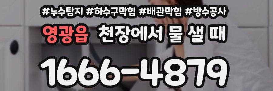 영광읍 천장에서 물 샐 때