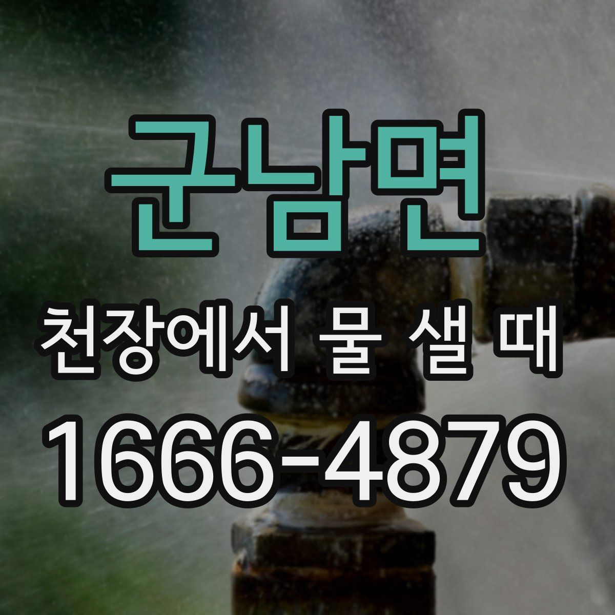 군남면 천장에서 물 샐 때