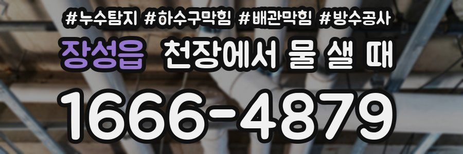 장성읍 천장에서 물 샐 때