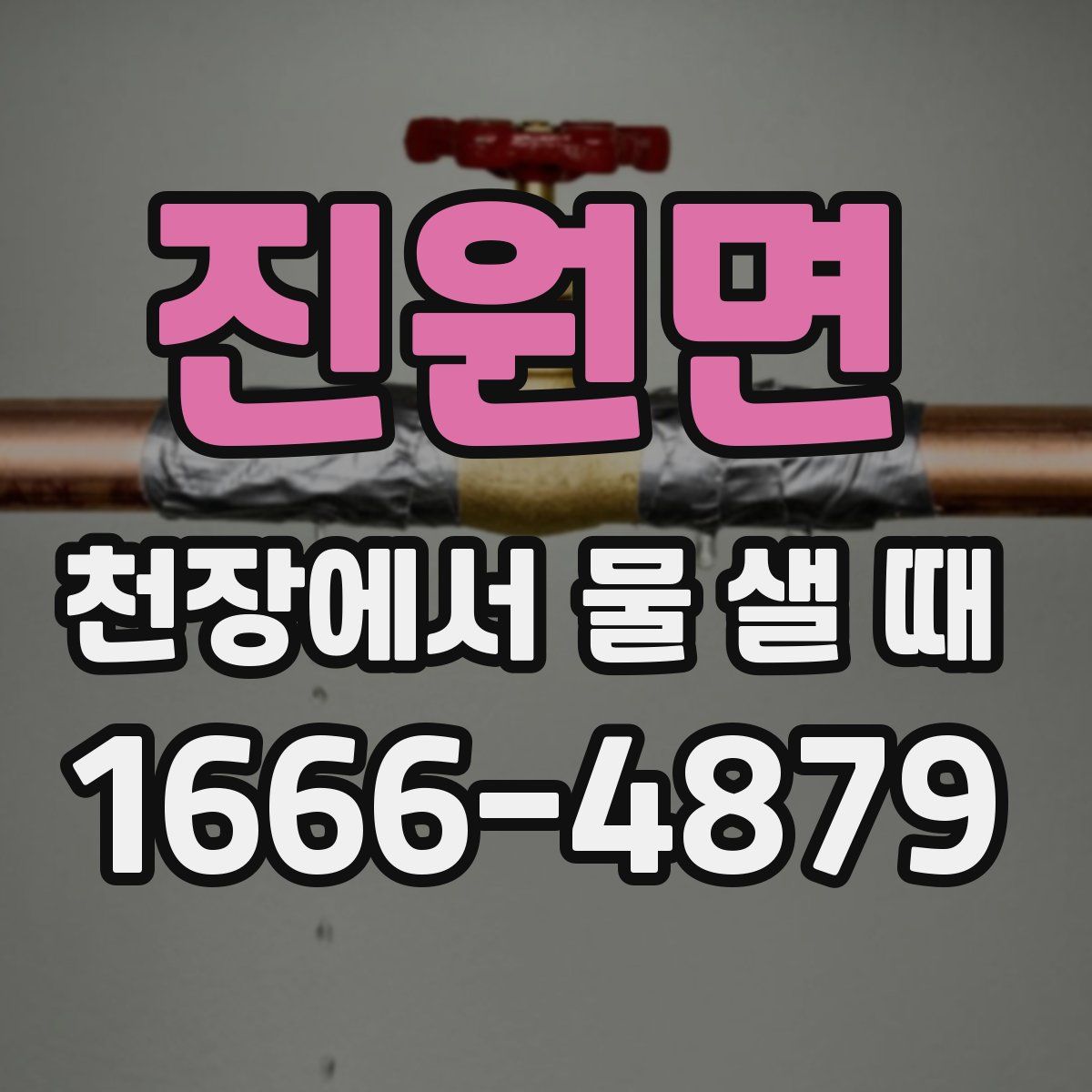진원면 천장에서 물 샐 때