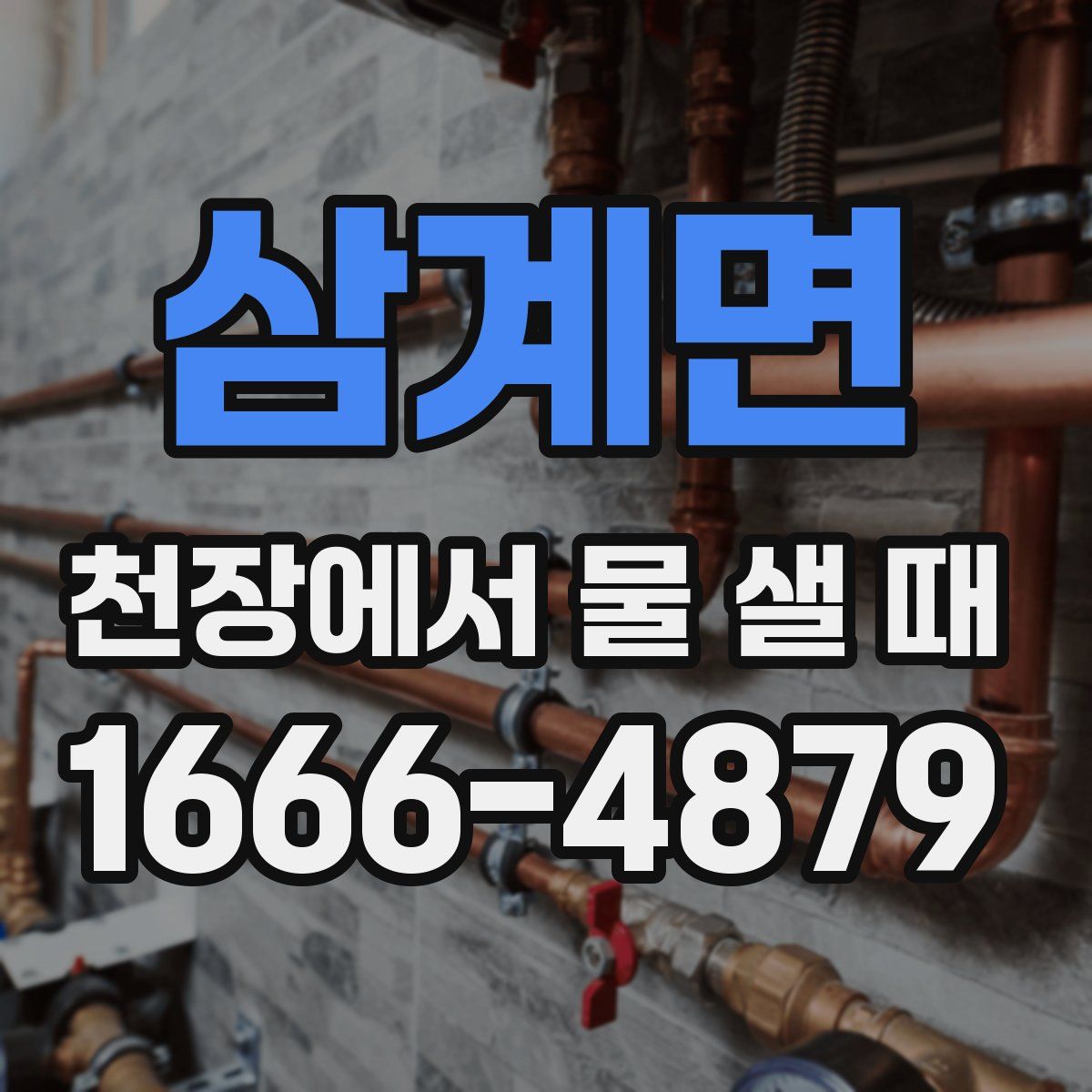 삼계면 천장에서 물 샐 때