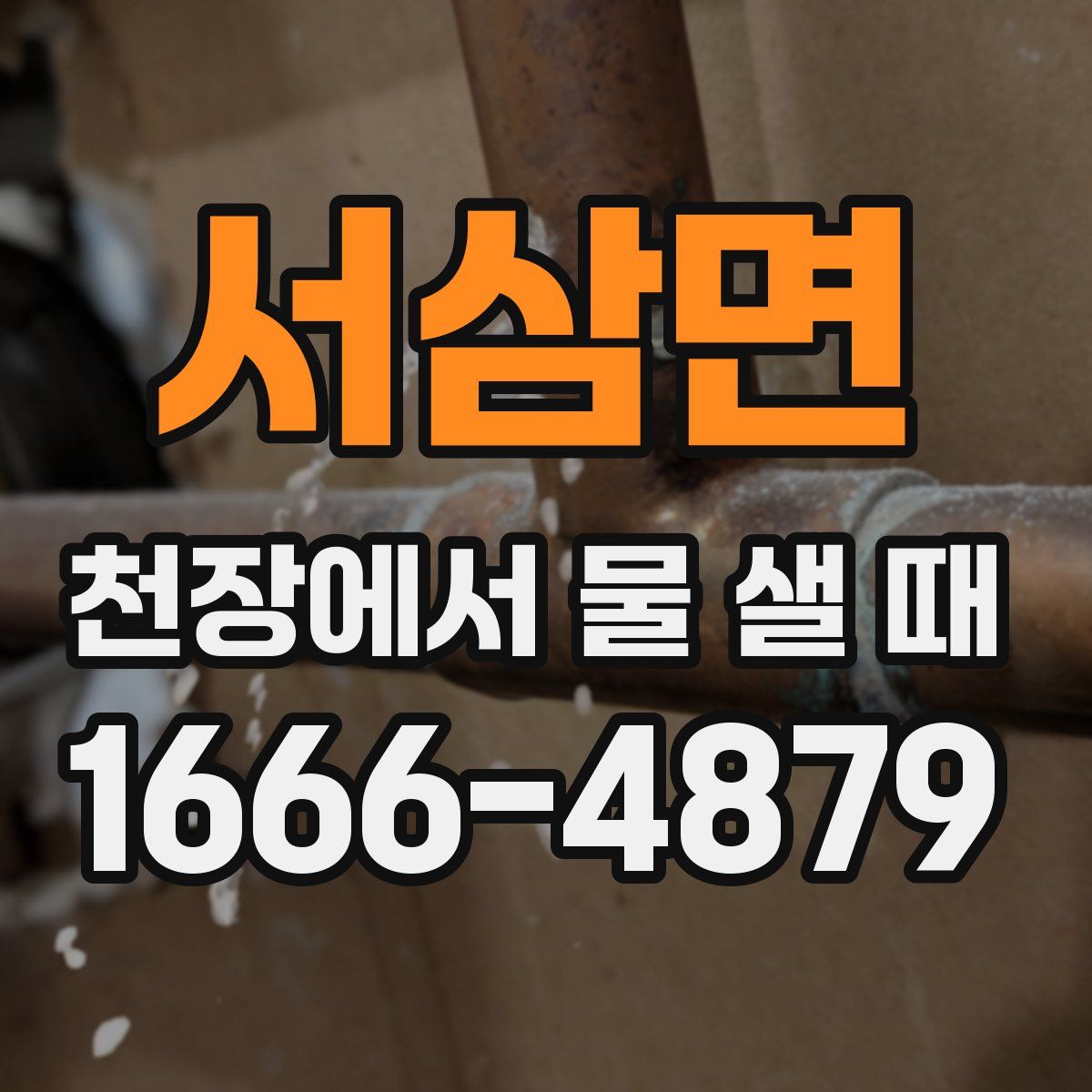 서삼면 천장에서 물 샐 때