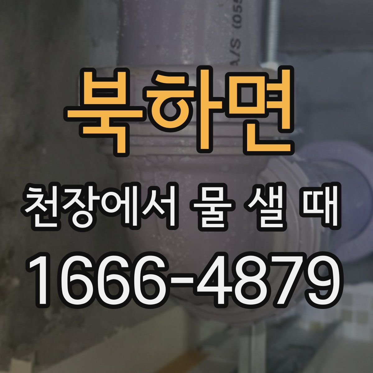 북하면 천장에서 물 샐 때