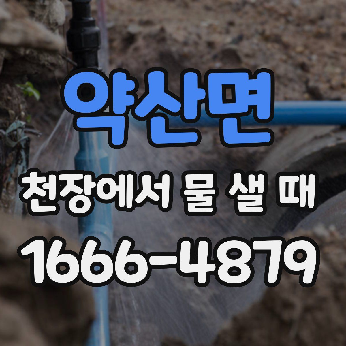 약산면 천장에서 물 샐 때
