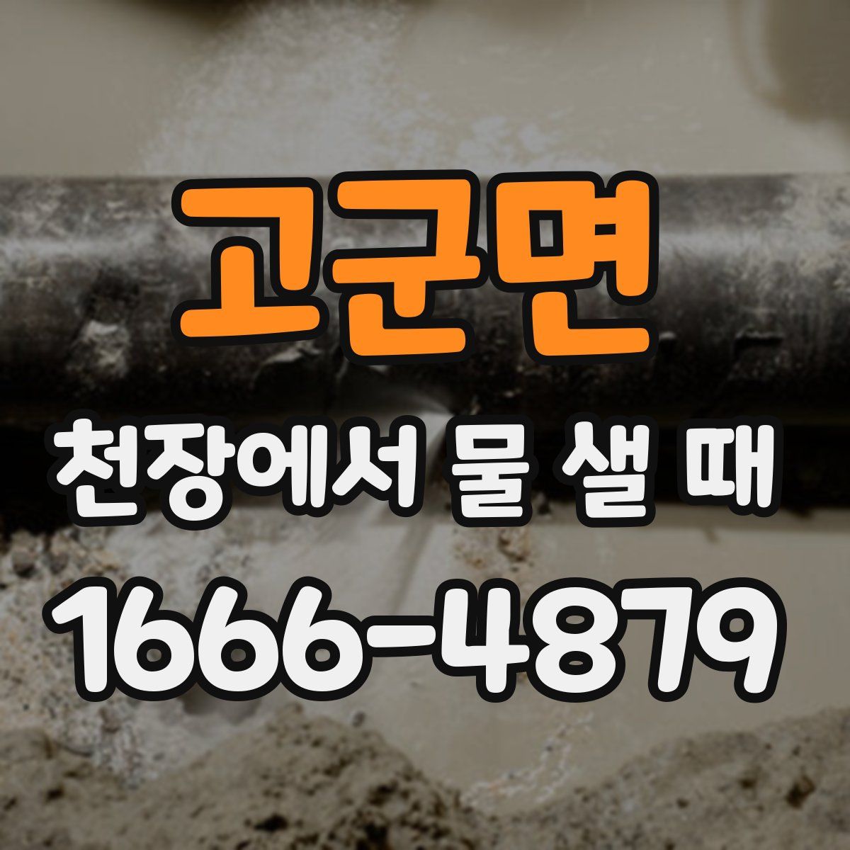 고군면 천장에서 물 샐 때