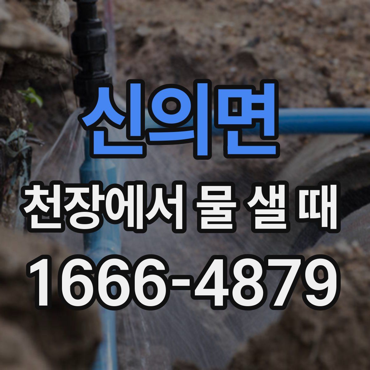 신의면 천장에서 물 샐 때