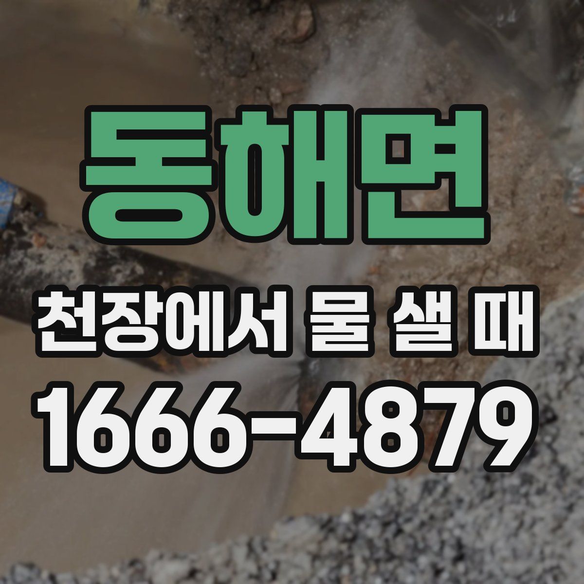 동해면 천장에서 물 샐 때