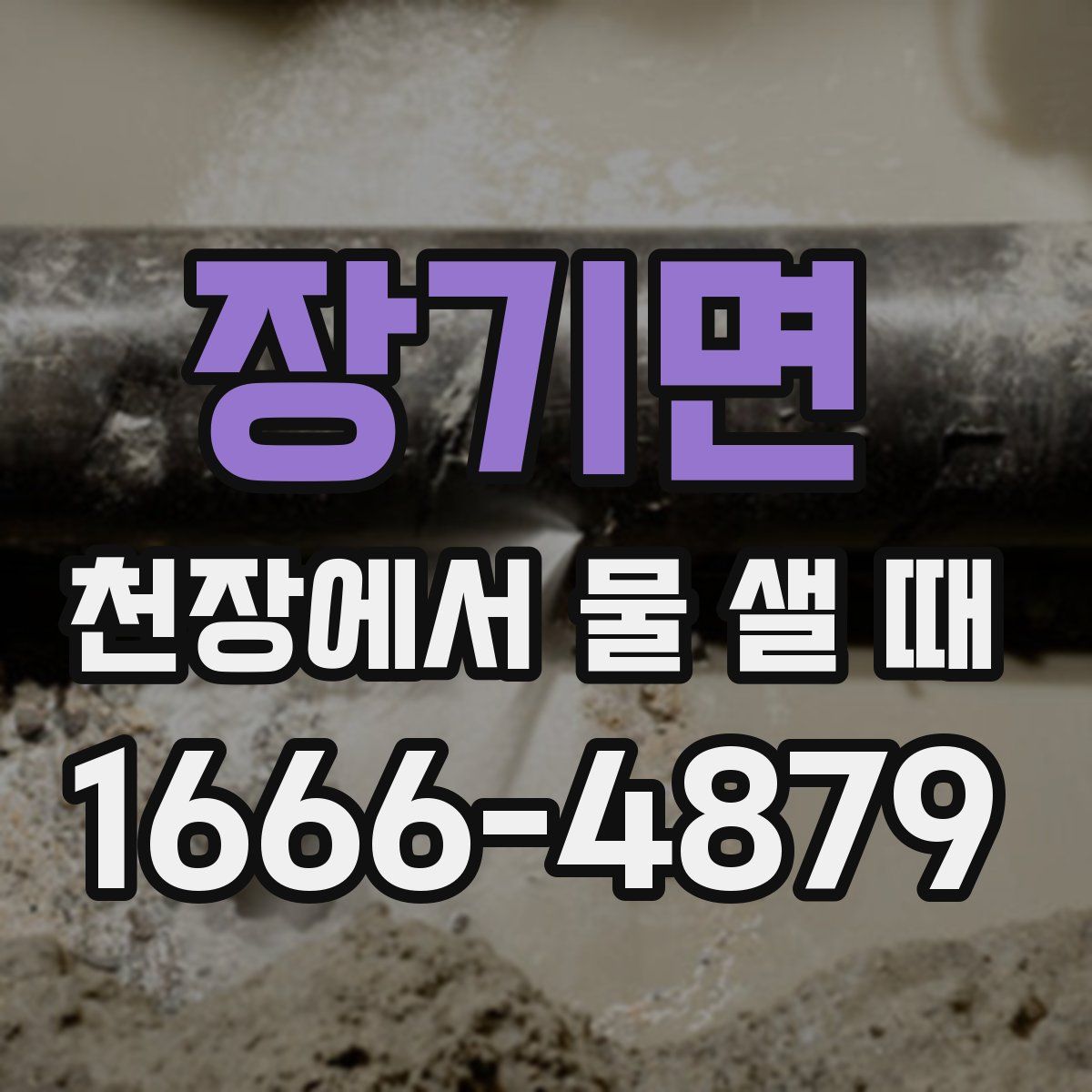 장기면 천장에서 물 샐 때
