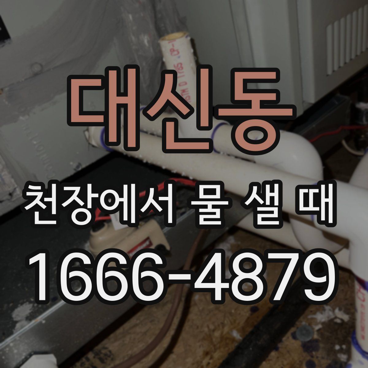 대신동 천장에서 물 샐 때