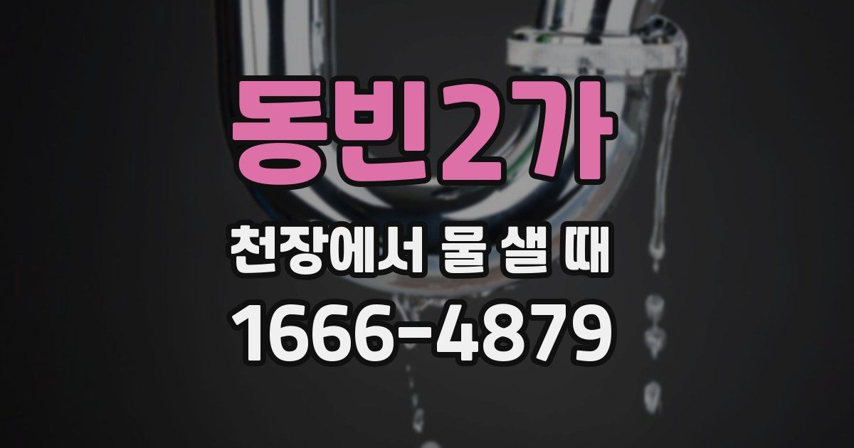 동빈2가 천장에서 물 샐 때