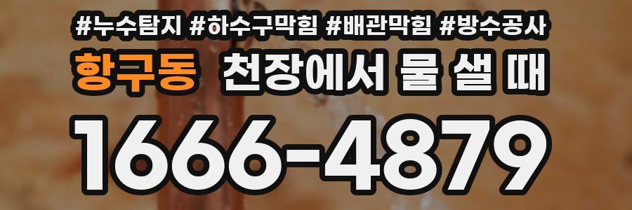 항구동 천장에서 물 샐 때