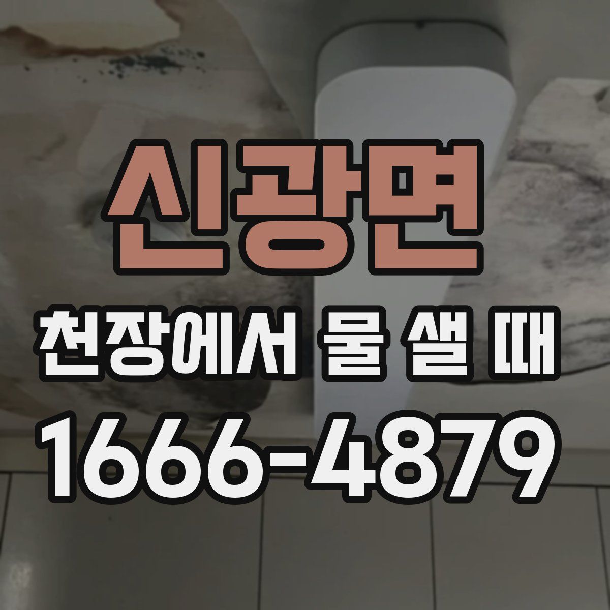 신광면 천장에서 물 샐 때