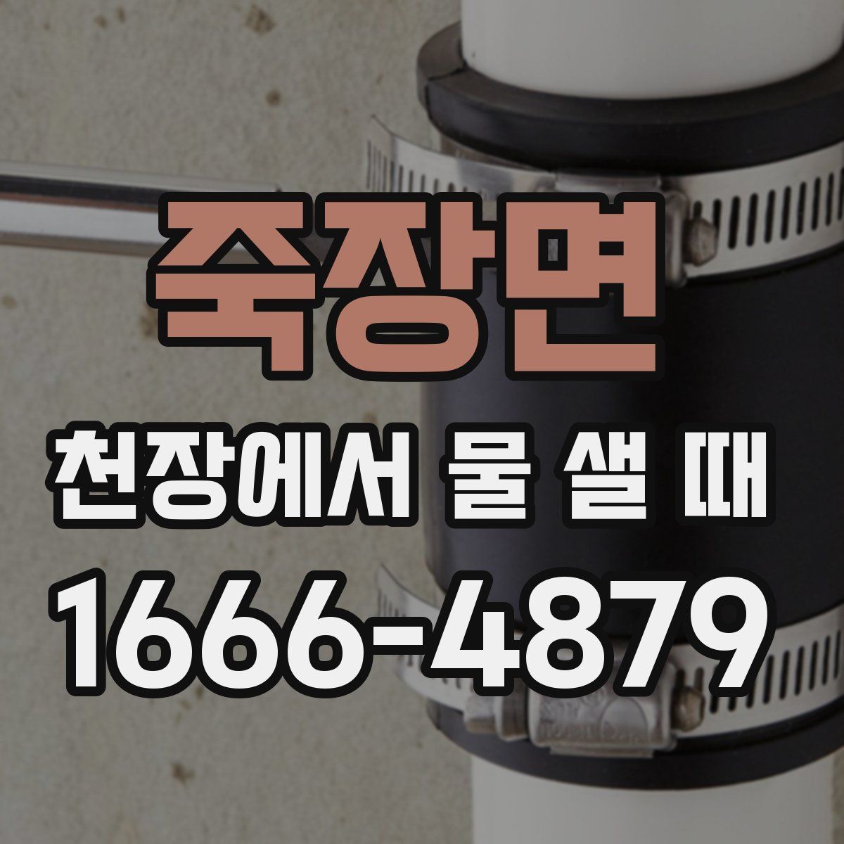 죽장면 천장에서 물 샐 때