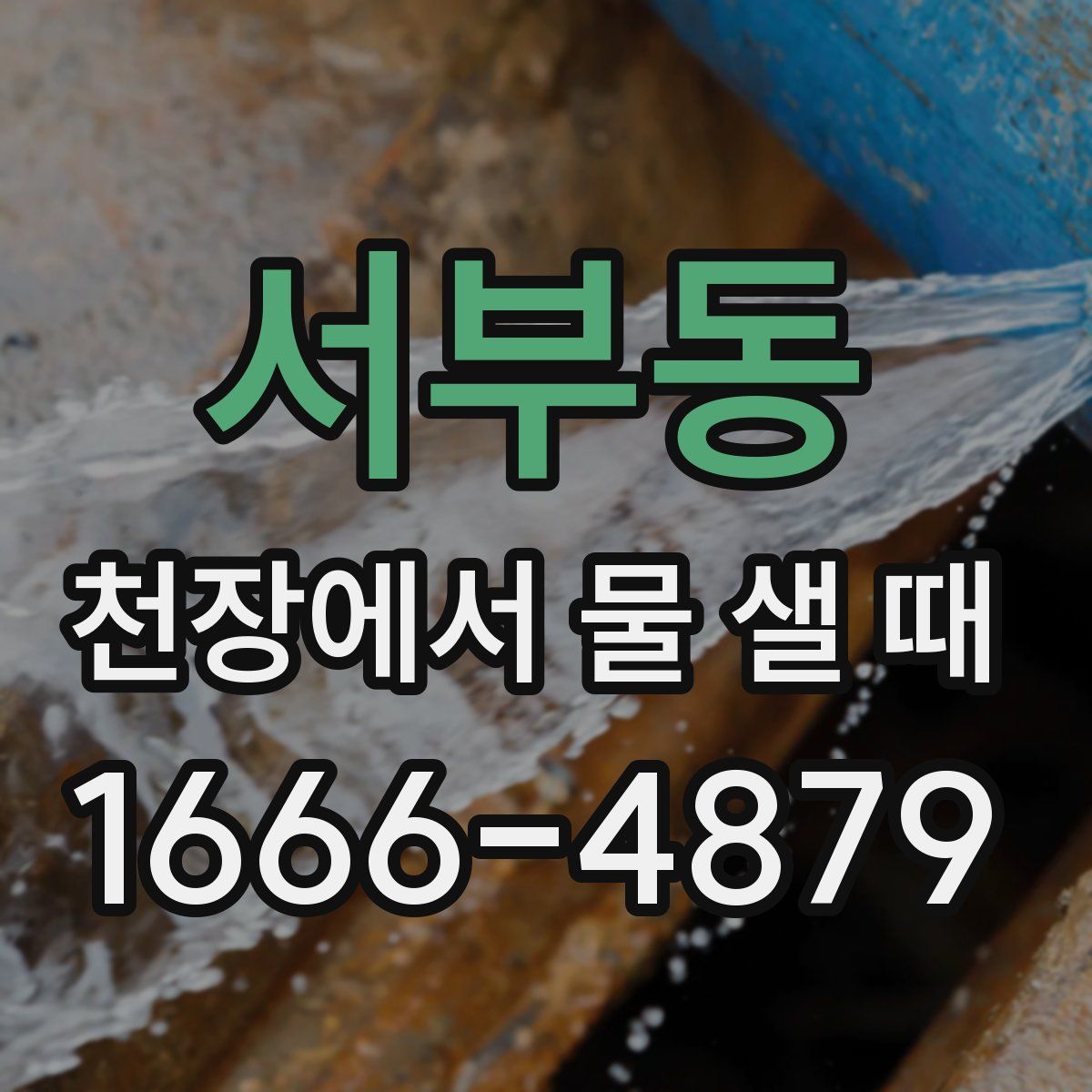 서부동 천장에서 물 샐 때
