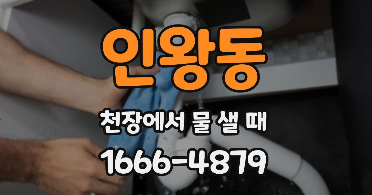 인왕동 천장에서 물 샐 때