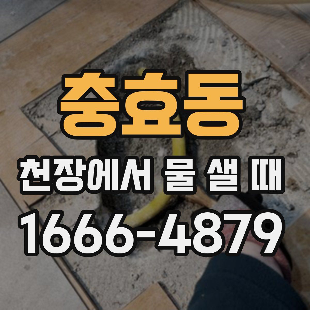 충효동 천장에서 물 샐 때