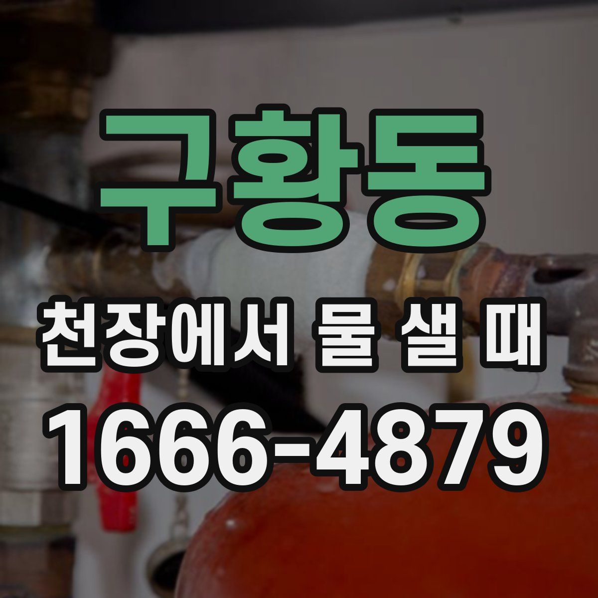 구황동 천장에서 물 샐 때