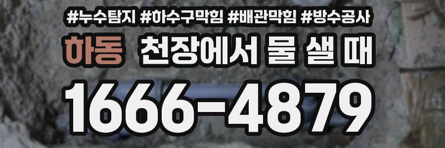 하동 천장에서 물 샐 때