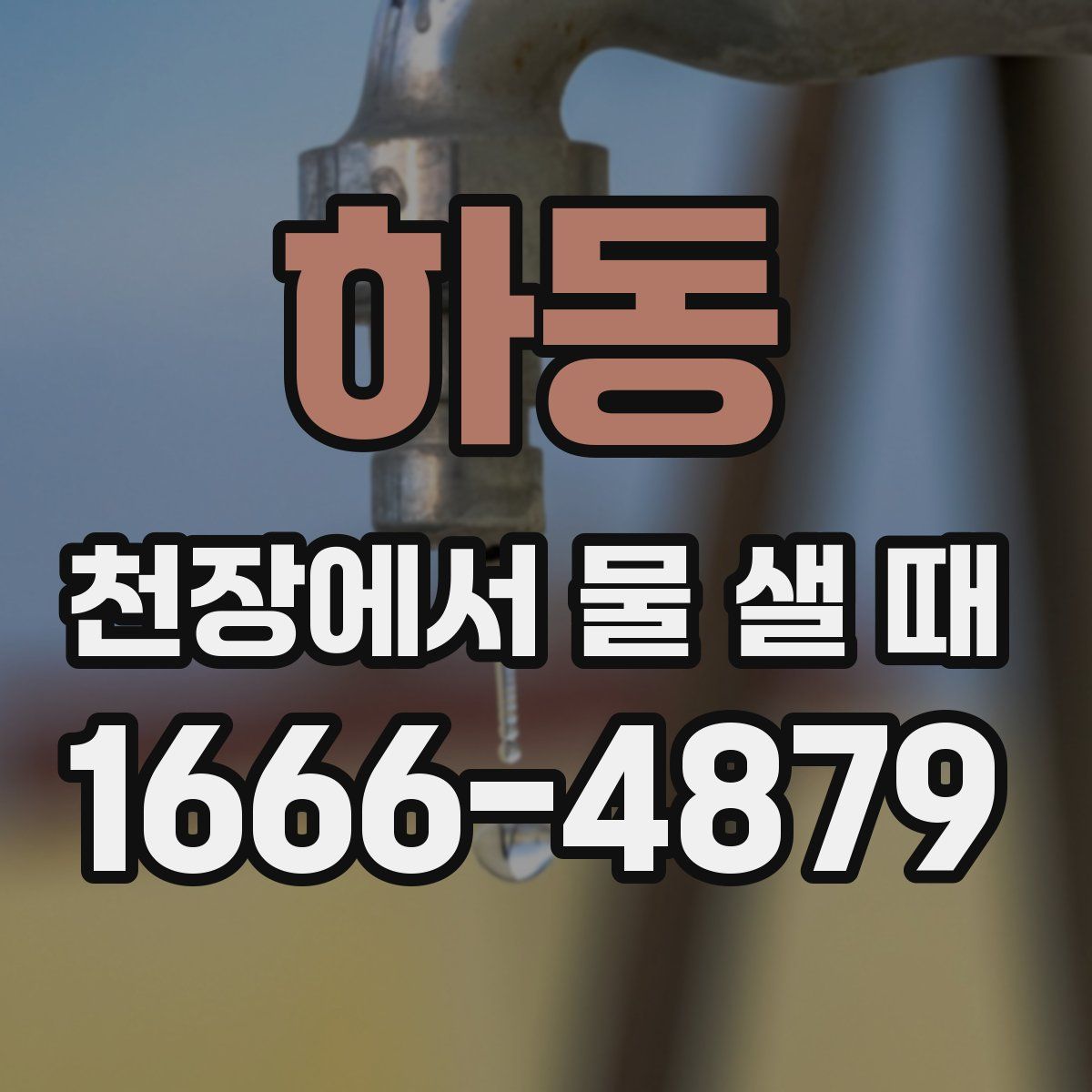 하동 천장에서 물 샐 때