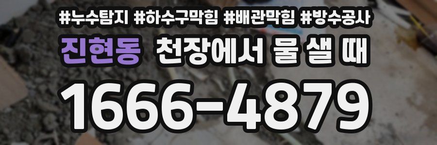 진현동 천장에서 물 샐 때
