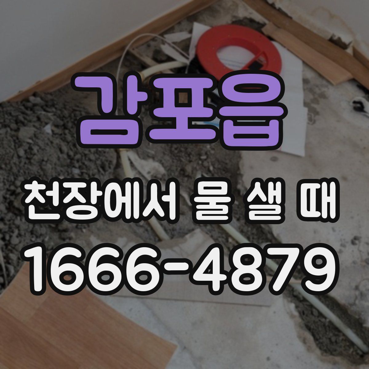 감포읍 천장에서 물 샐 때