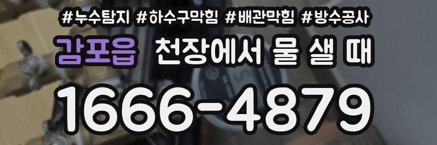 감포읍 천장에서 물 샐 때
