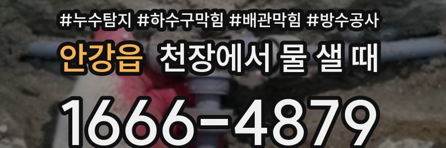 안강읍 천장에서 물 샐 때