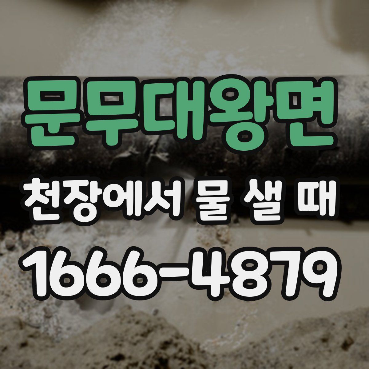 문무대왕면 천장에서 물 샐 때