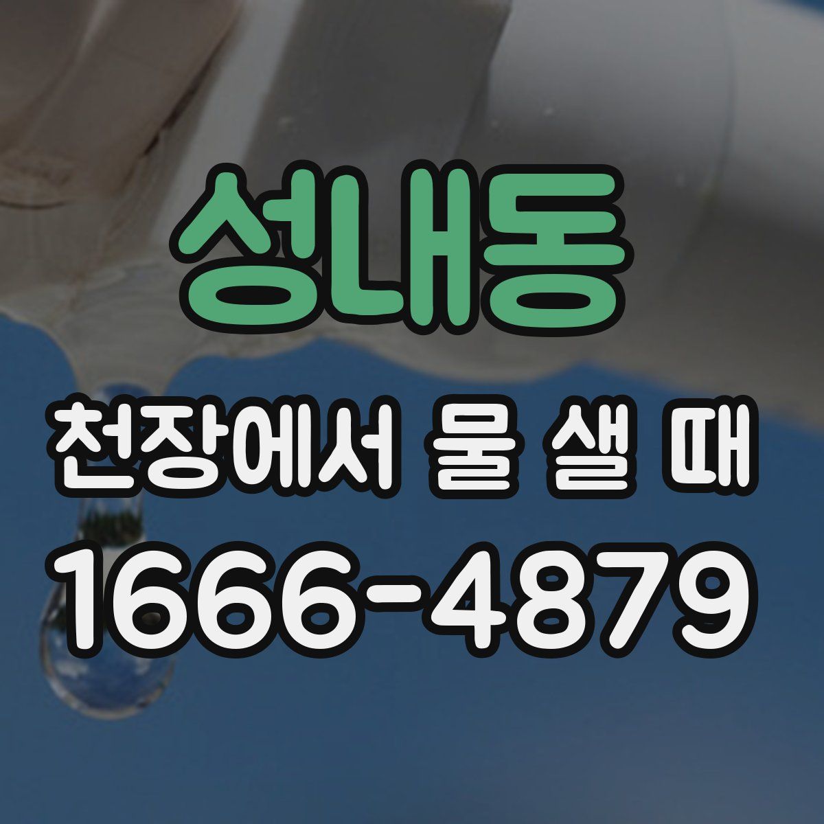 성내동 천장에서 물 샐 때
