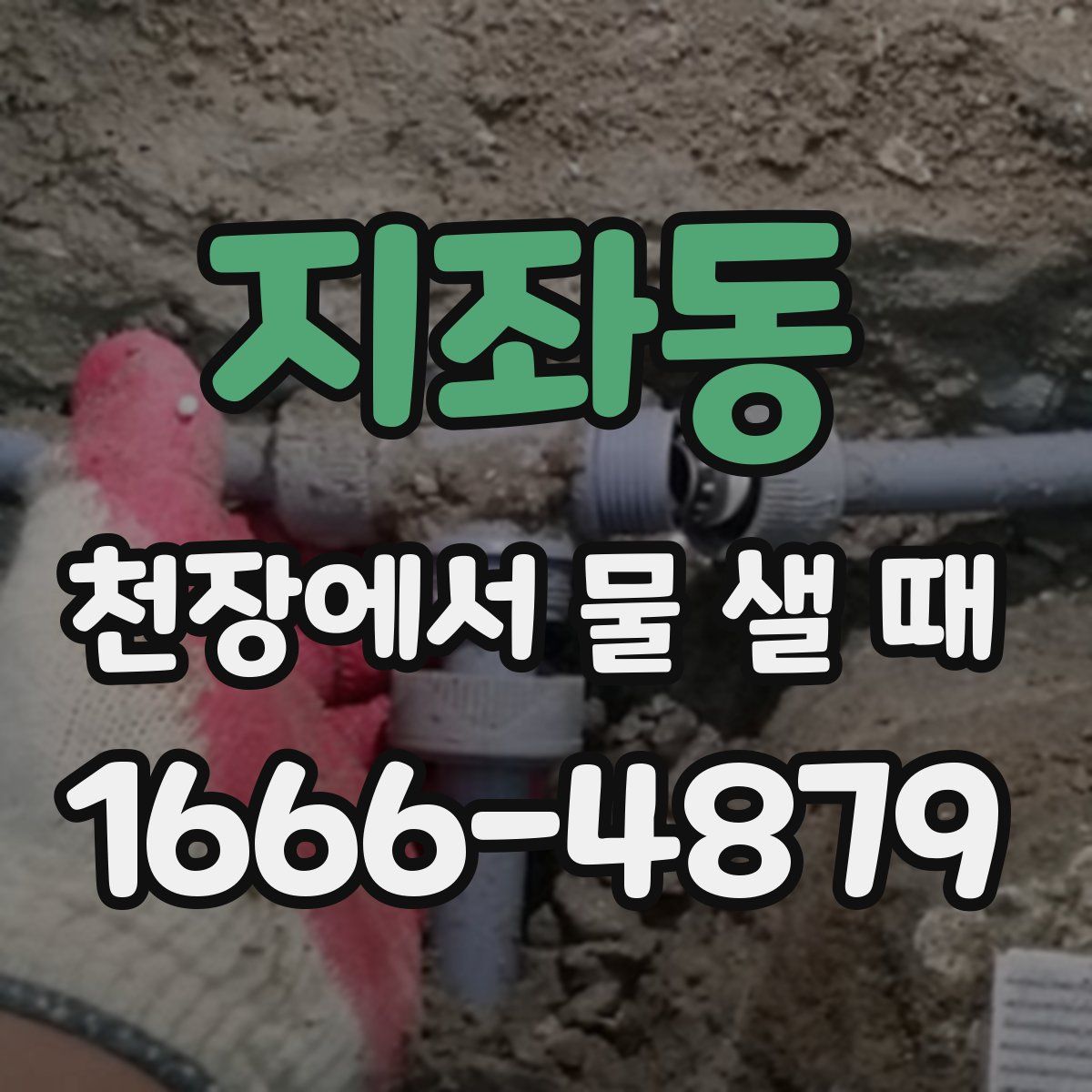 지좌동 천장에서 물 샐 때