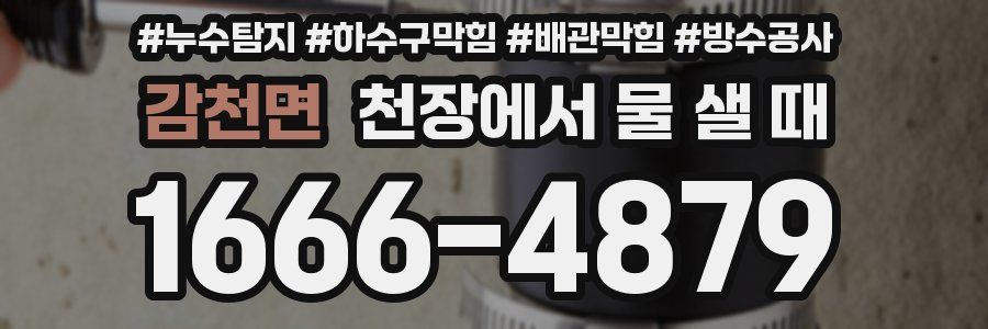 감천면 천장에서 물 샐 때