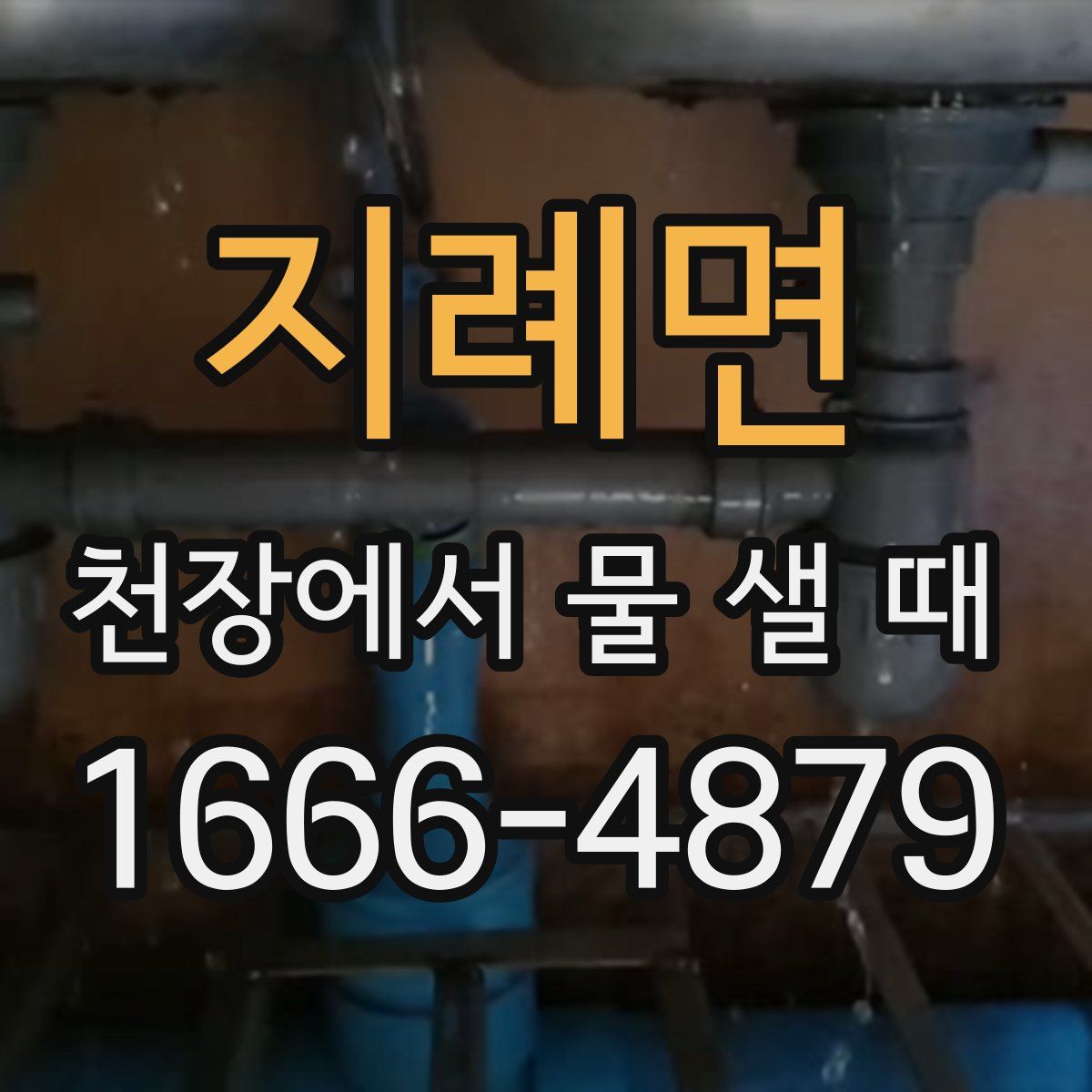 지례면 천장에서 물 샐 때