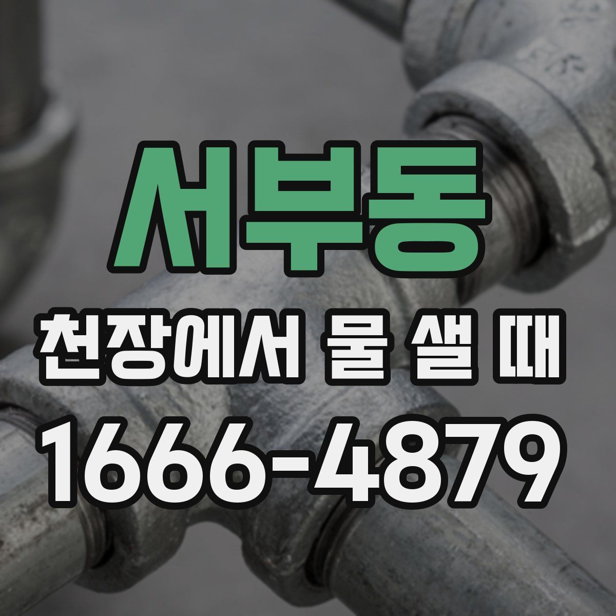 서부동 천장에서 물 샐 때