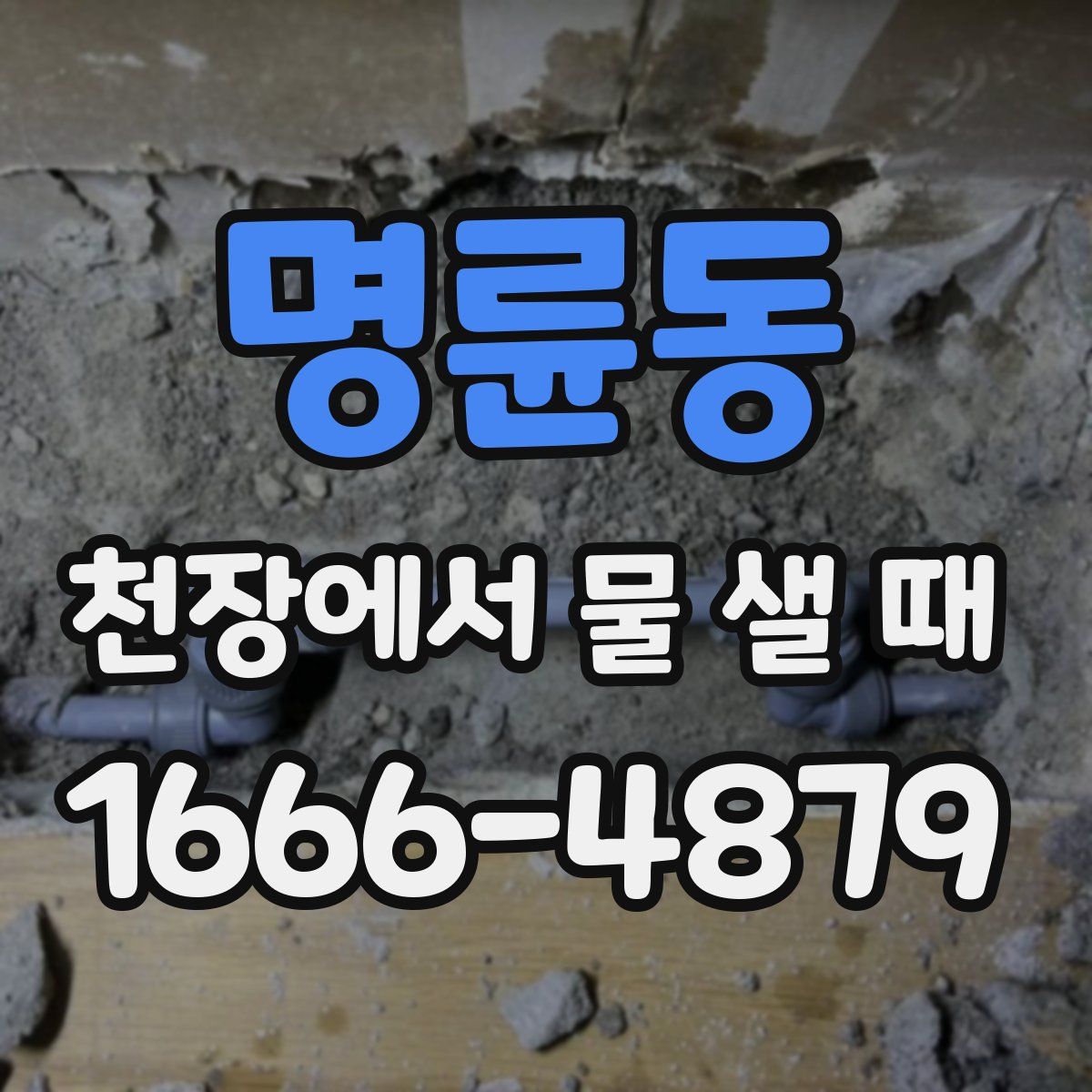 명륜동 천장에서 물 샐 때