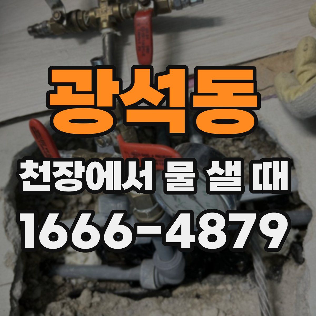 광석동 천장에서 물 샐 때