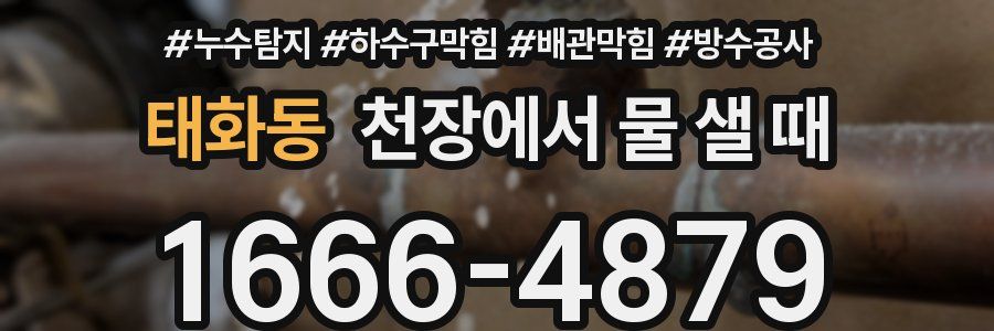 태화동 천장에서 물 샐 때