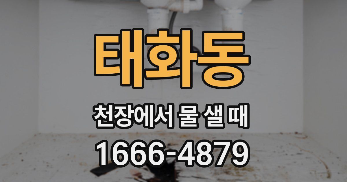 태화동 천장에서 물 샐 때