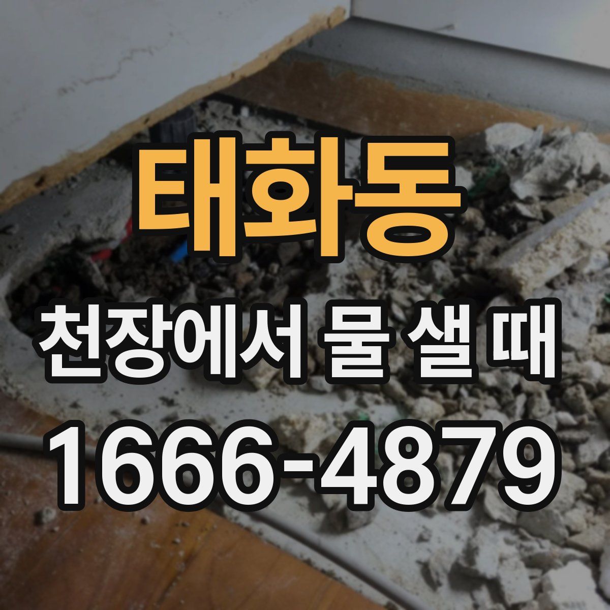 태화동 천장에서 물 샐 때