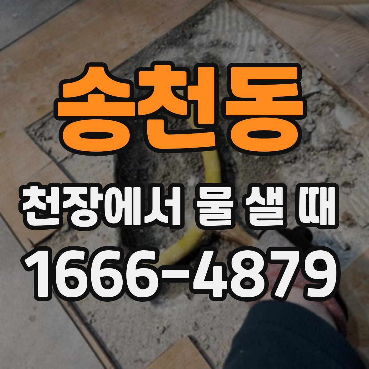 송천동 천장에서 물 샐 때