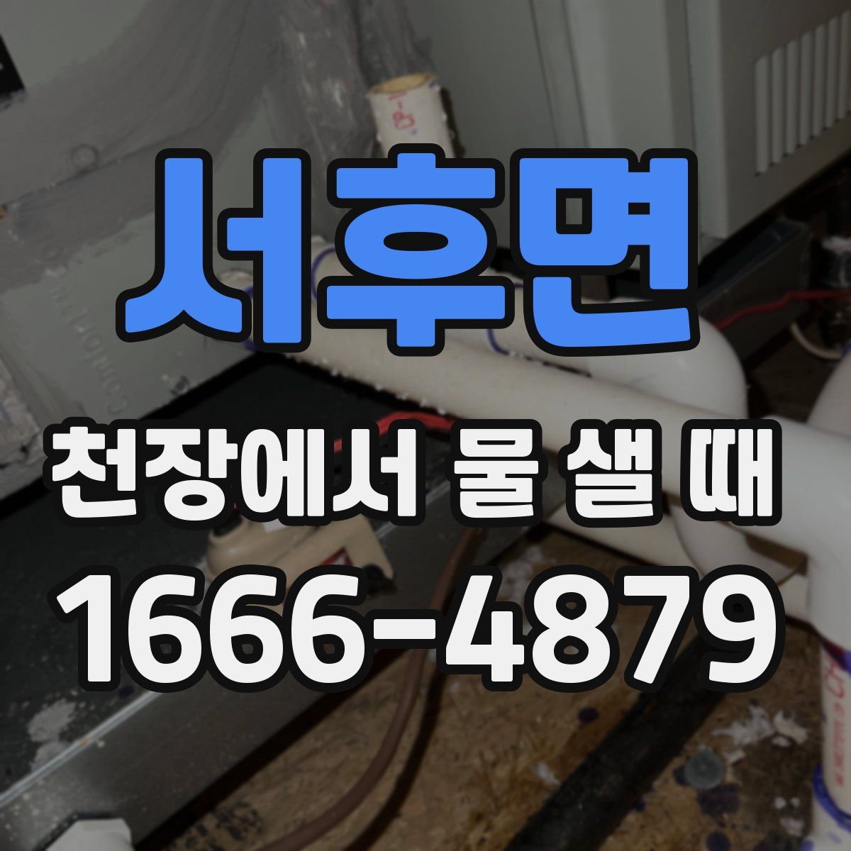서후면 천장에서 물 샐 때