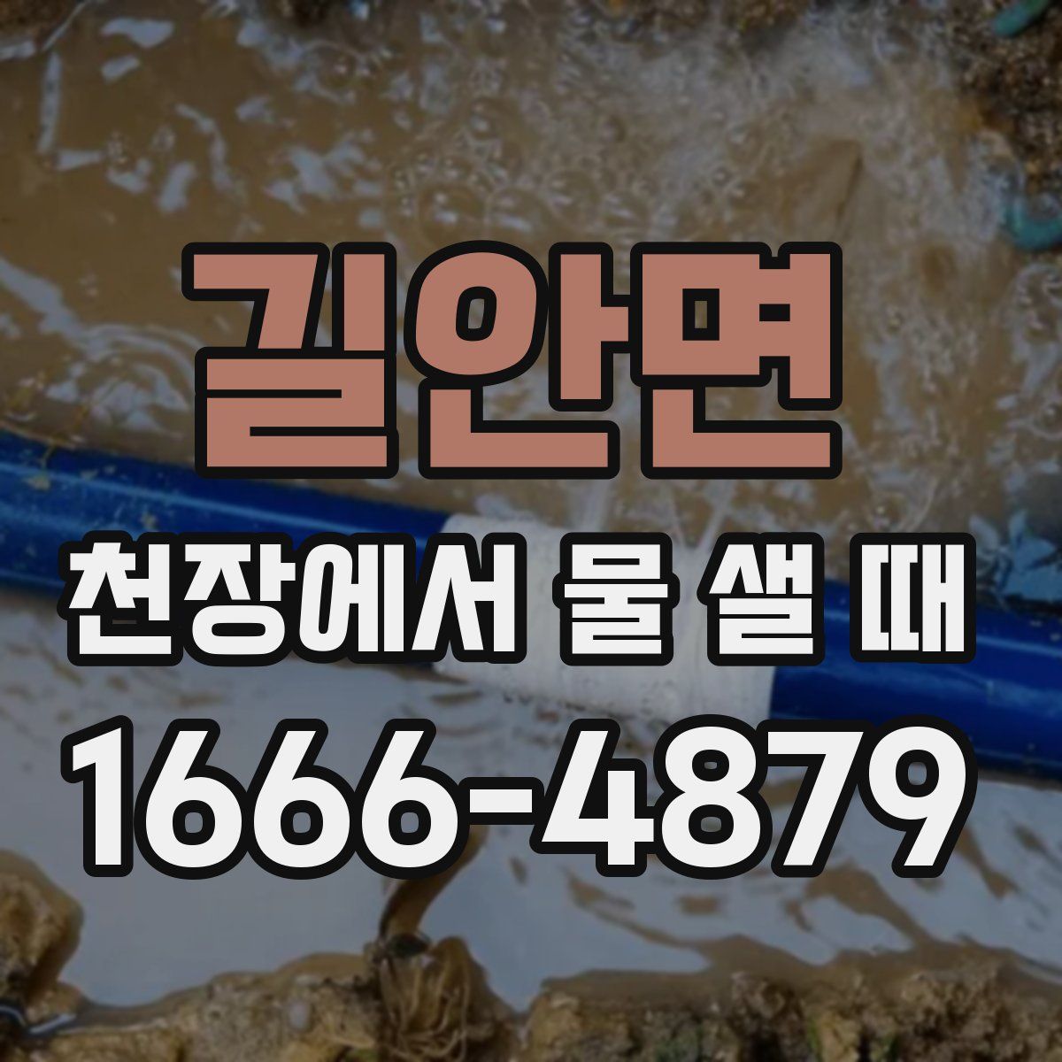 길안면 천장에서 물 샐 때