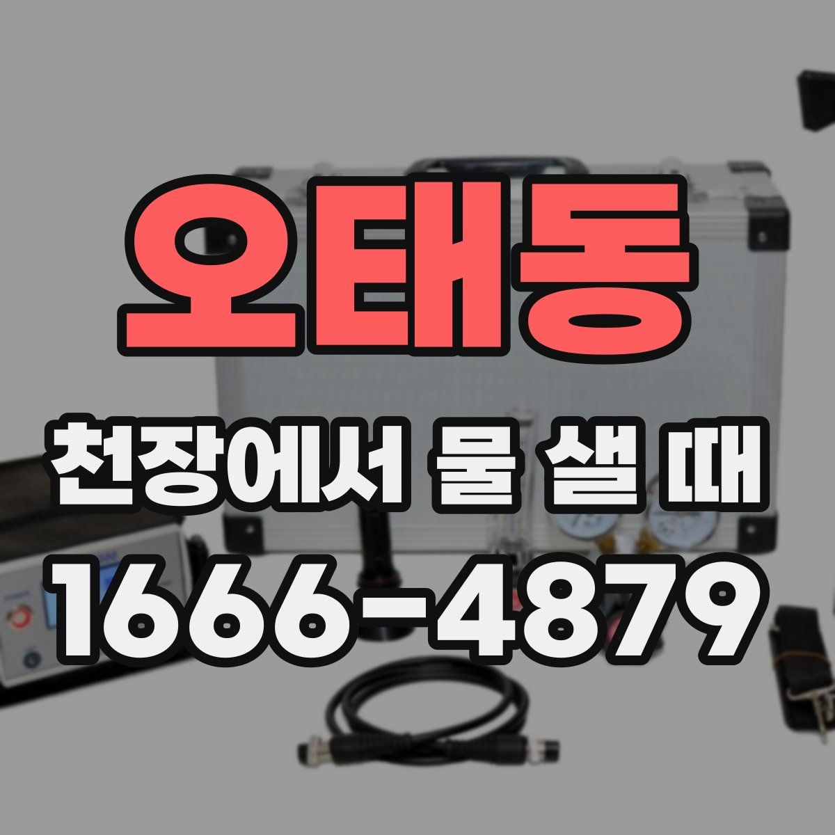 오태동 천장에서 물 샐 때