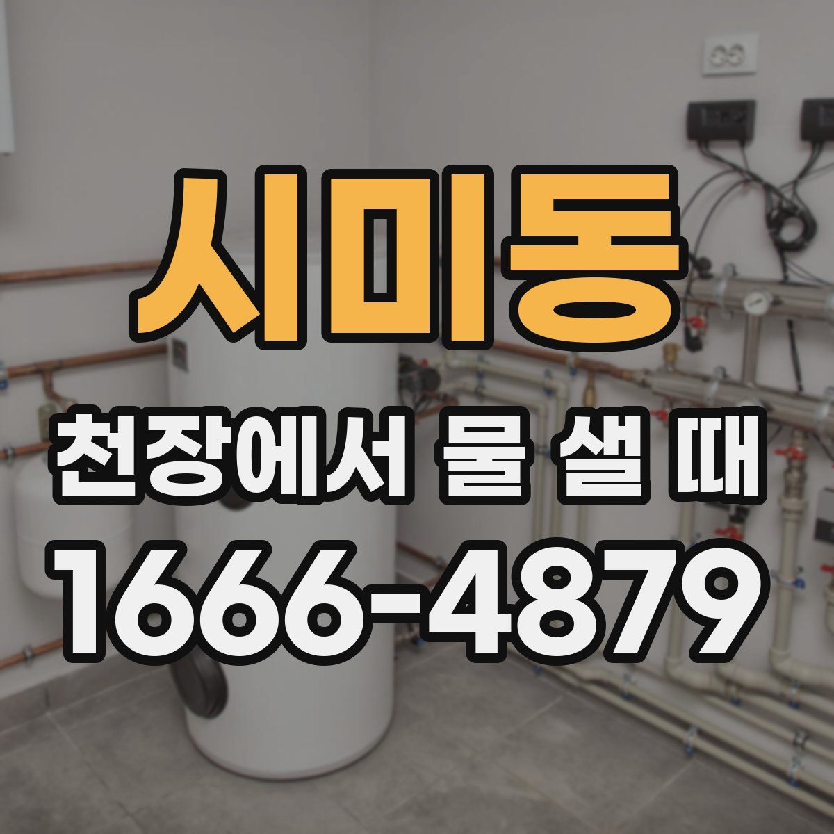 시미동 천장에서 물 샐 때