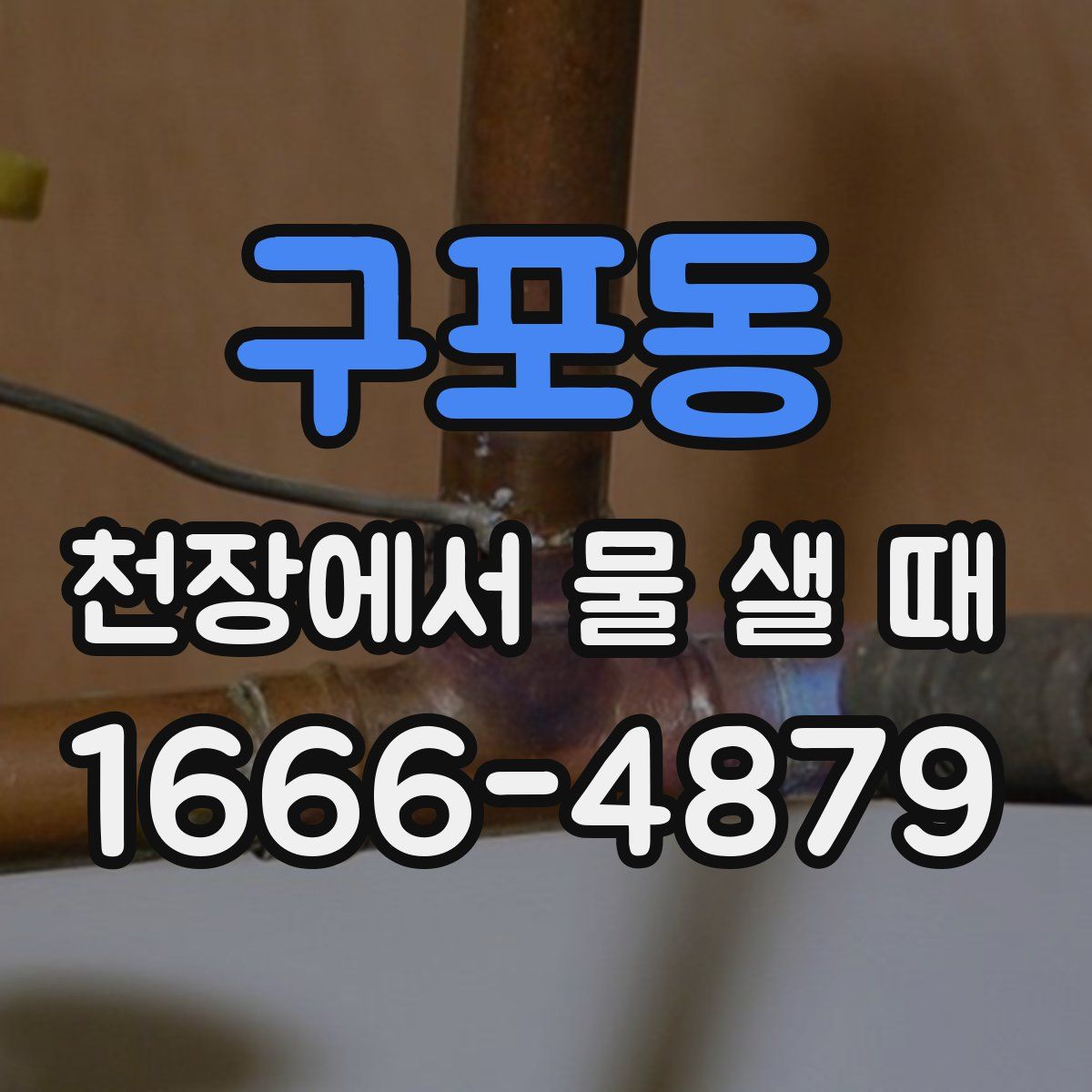 구포동 천장에서 물 샐 때