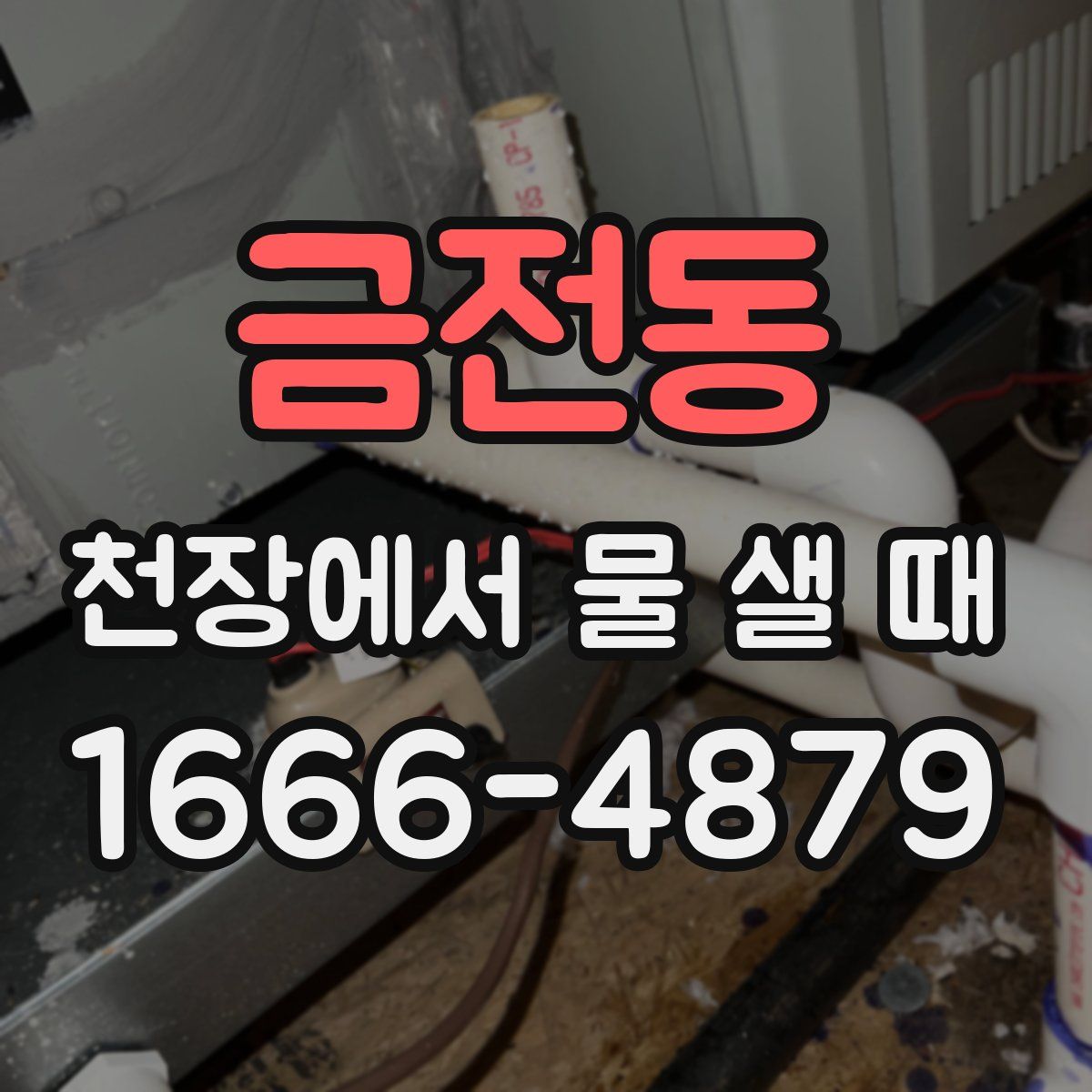 금전동 천장에서 물 샐 때