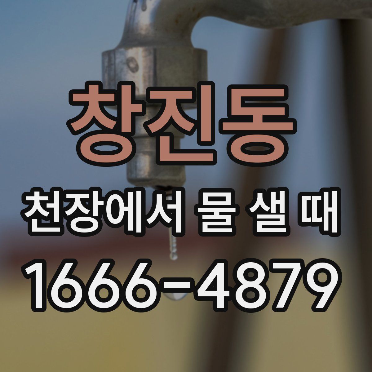 창진동 천장에서 물 샐 때