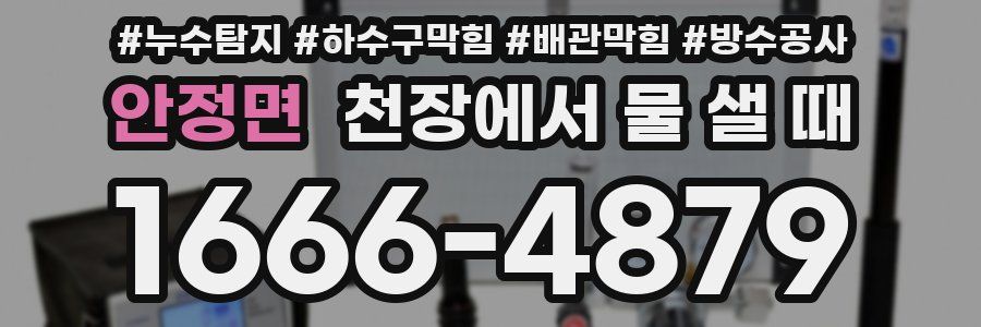 안정면 천장에서 물 샐 때