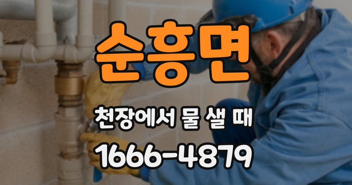 순흥면 천장에서 물 샐 때