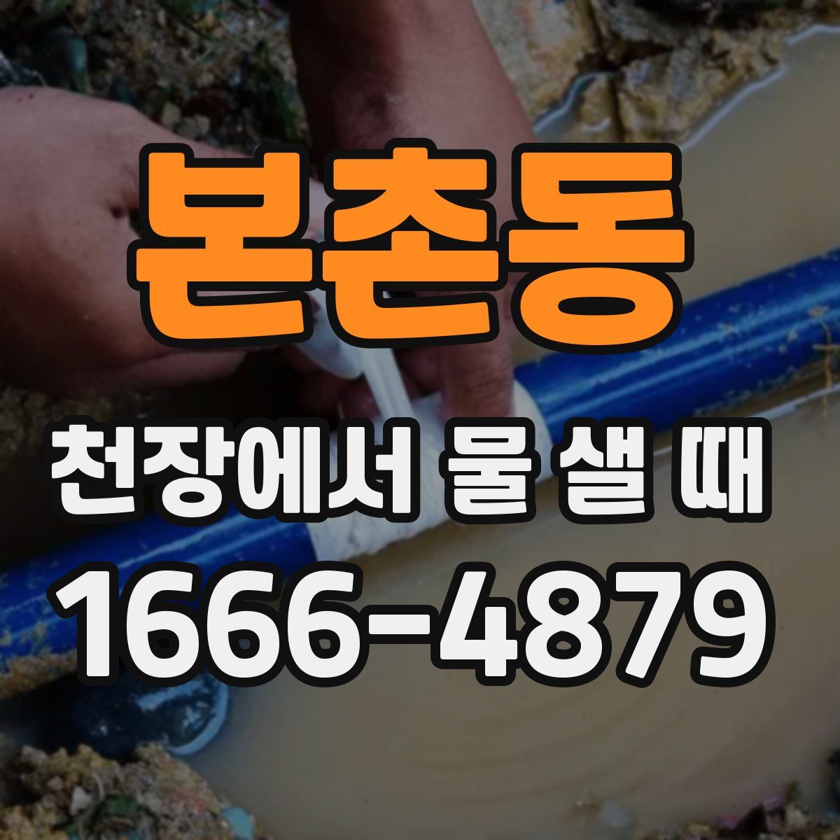 본촌동 천장에서 물 샐 때