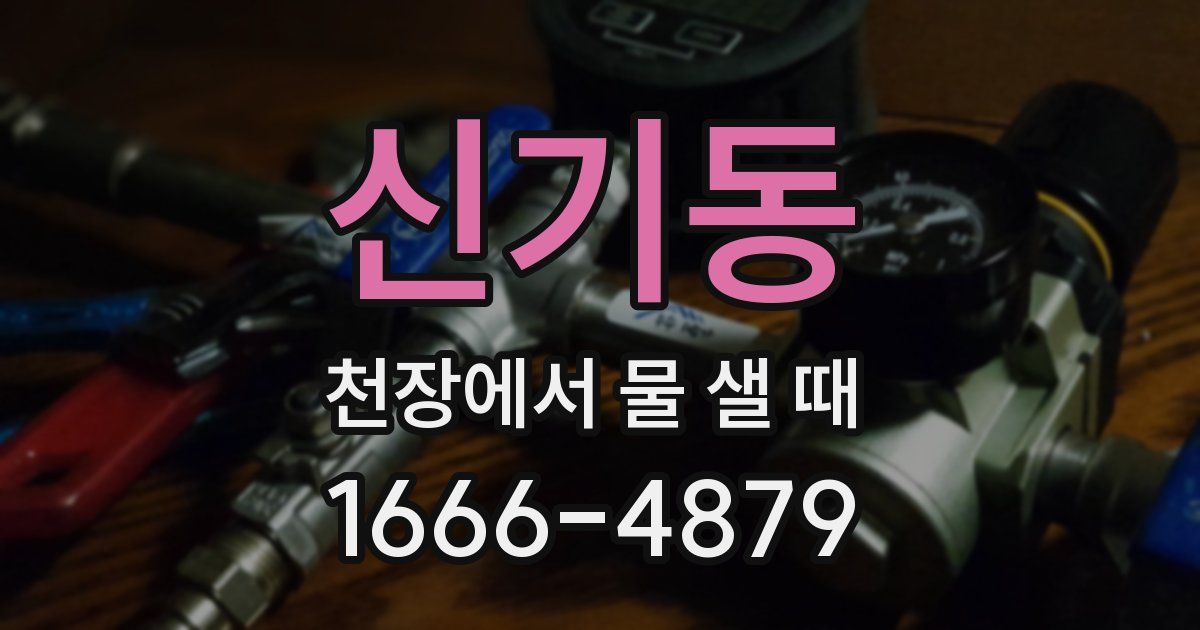 신기동 천장에서 물 샐 때
